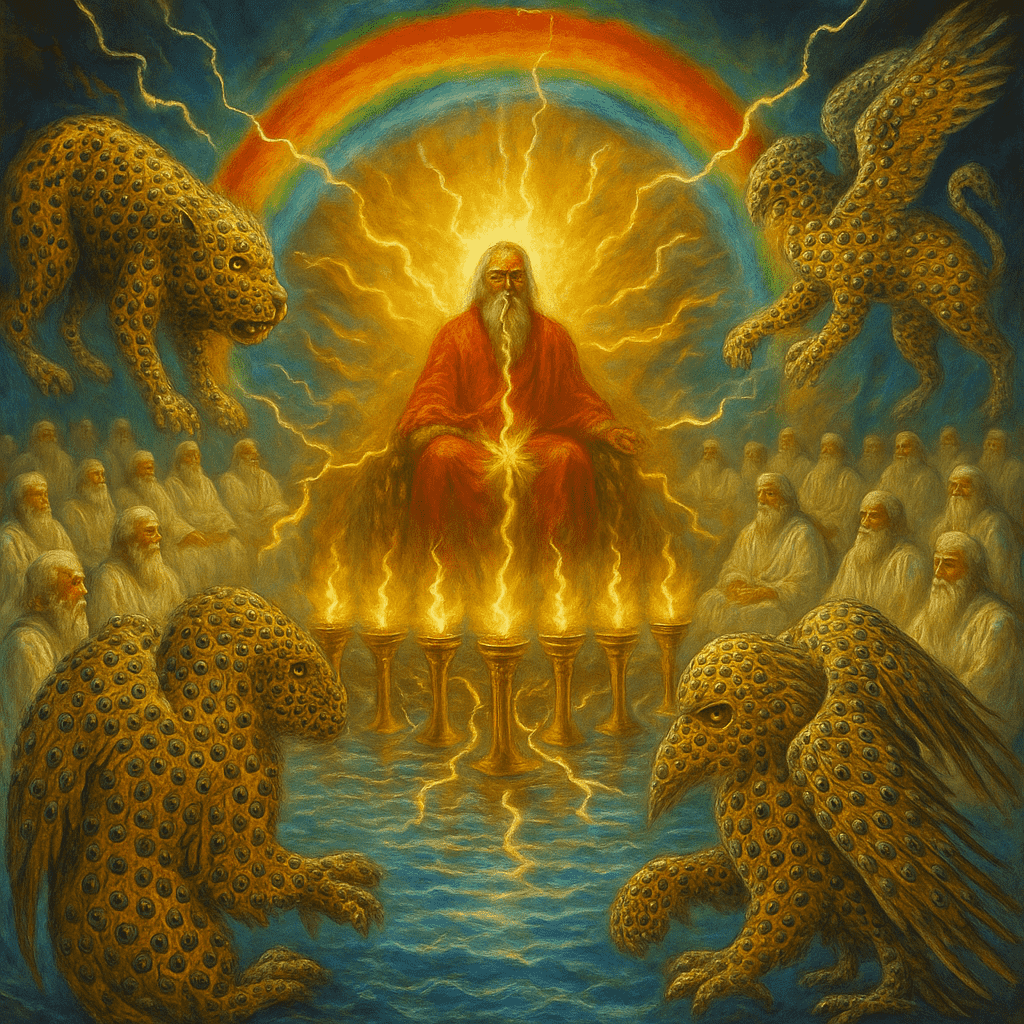 Throne, God, celtic christianity, celtic spirituality revelation 4